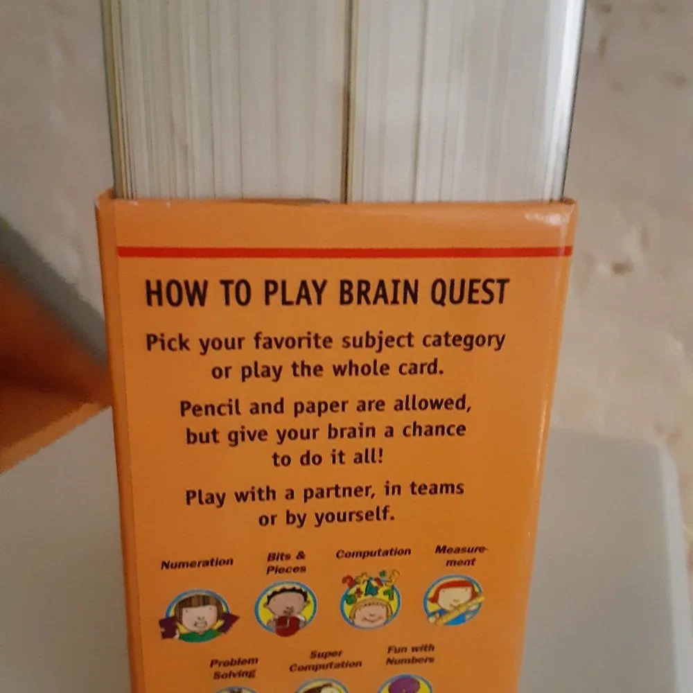 Brain Quest Math basics - grade 2 and Bonus WORLD CARDS